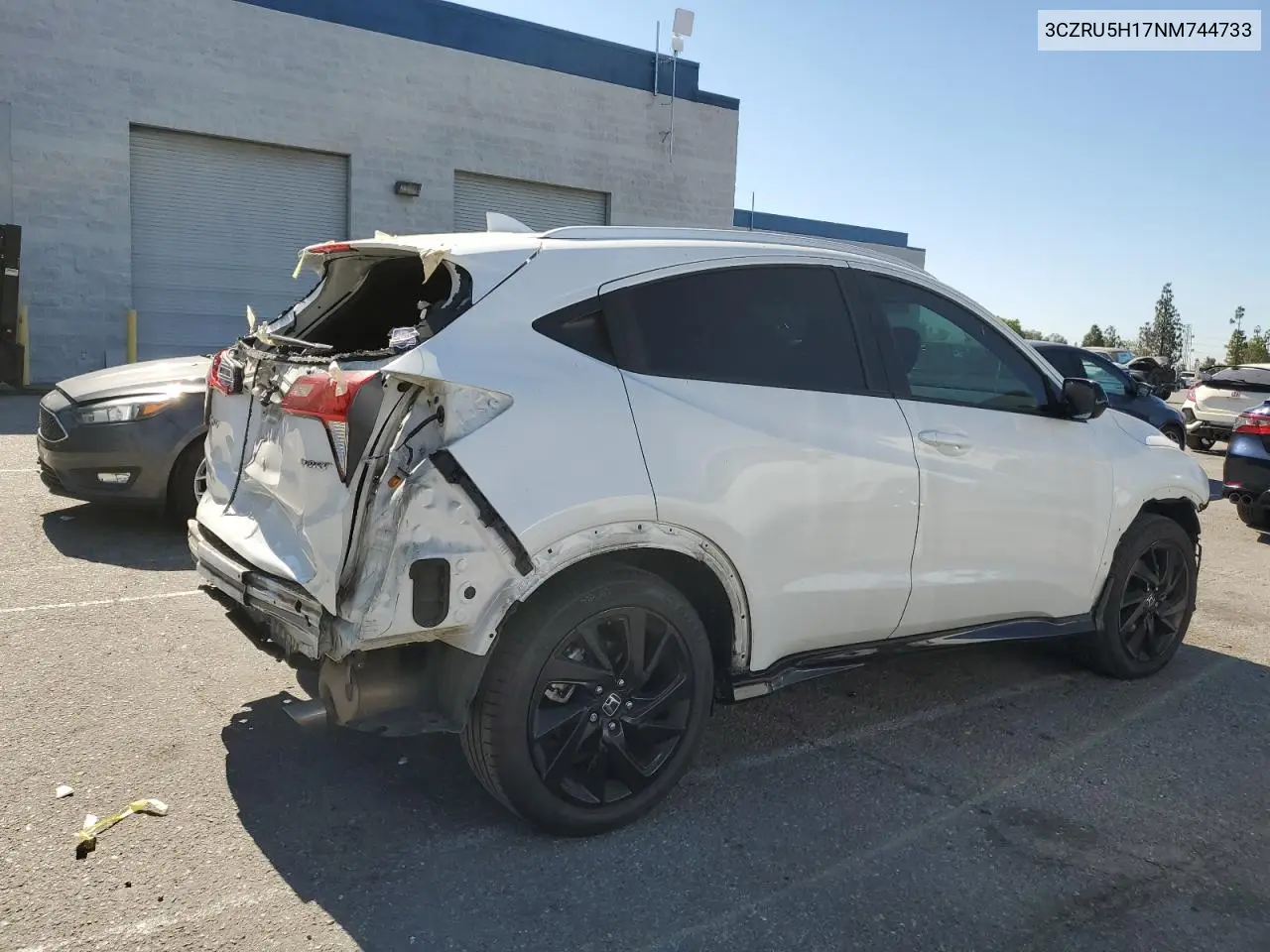 2022 Honda Hr-V Sport VIN: 3CZRU5H17NM744733 Lot: 62875625