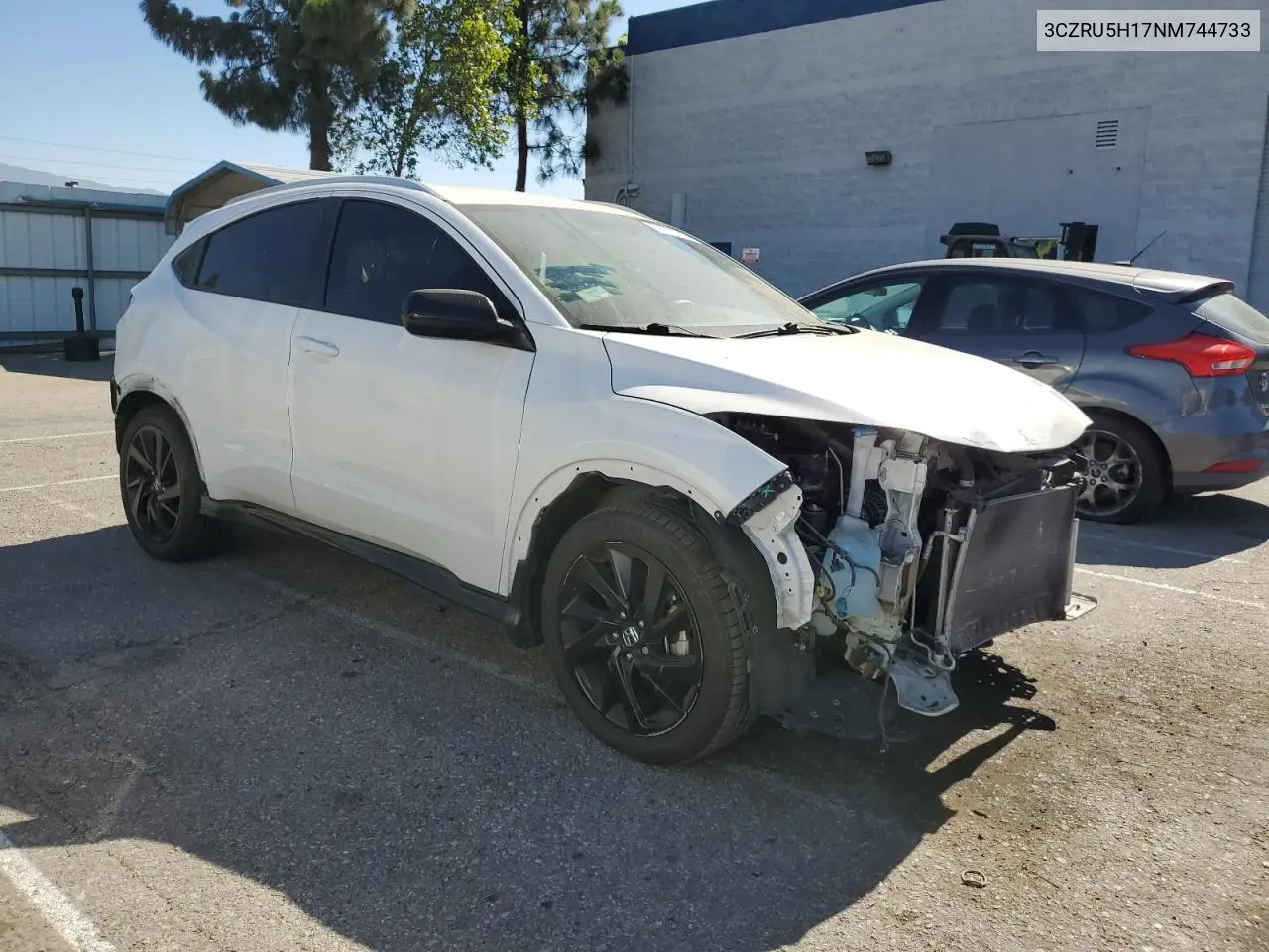 2022 Honda Hr-V Sport VIN: 3CZRU5H17NM744733 Lot: 62875625