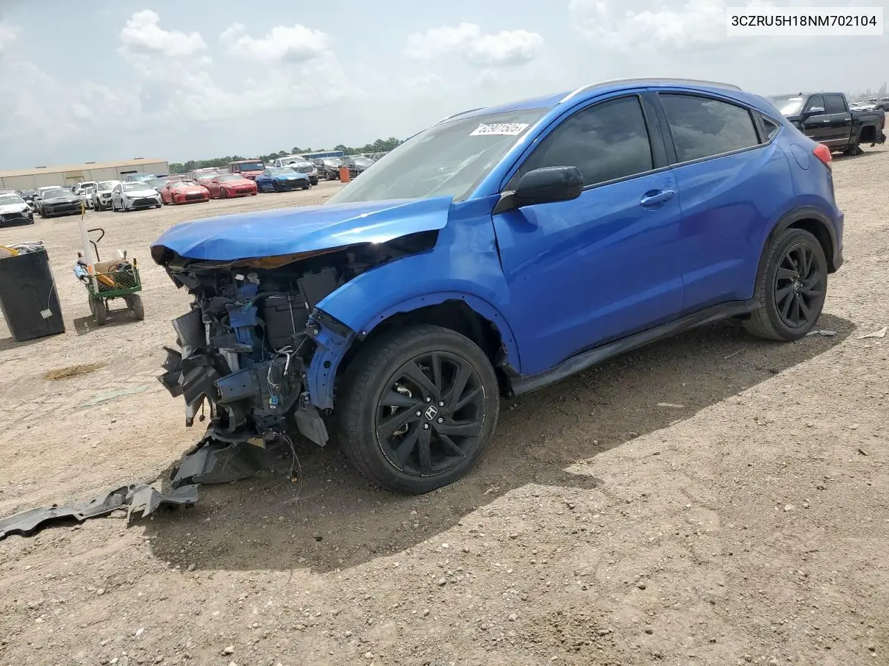 2022 Honda Hr-V Sport VIN: 3CZRU5H18NM702104 Lot: 62901505