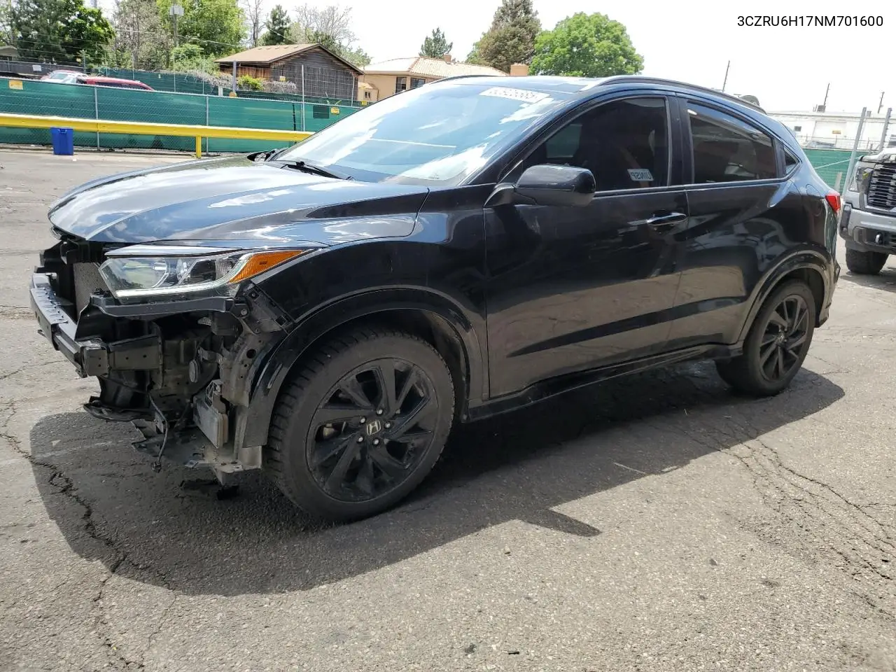 2022 Honda Hr-V Sport VIN: 3CZRU6H17NM701600 Lot: 62925585