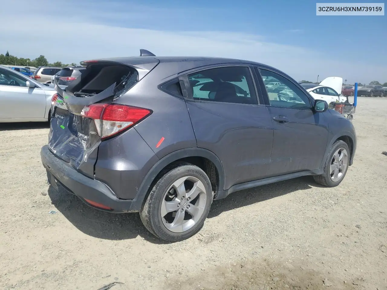 2022 Honda Hr-V Lx VIN: 3CZRU6H3XNM739159 Lot: 63647745
