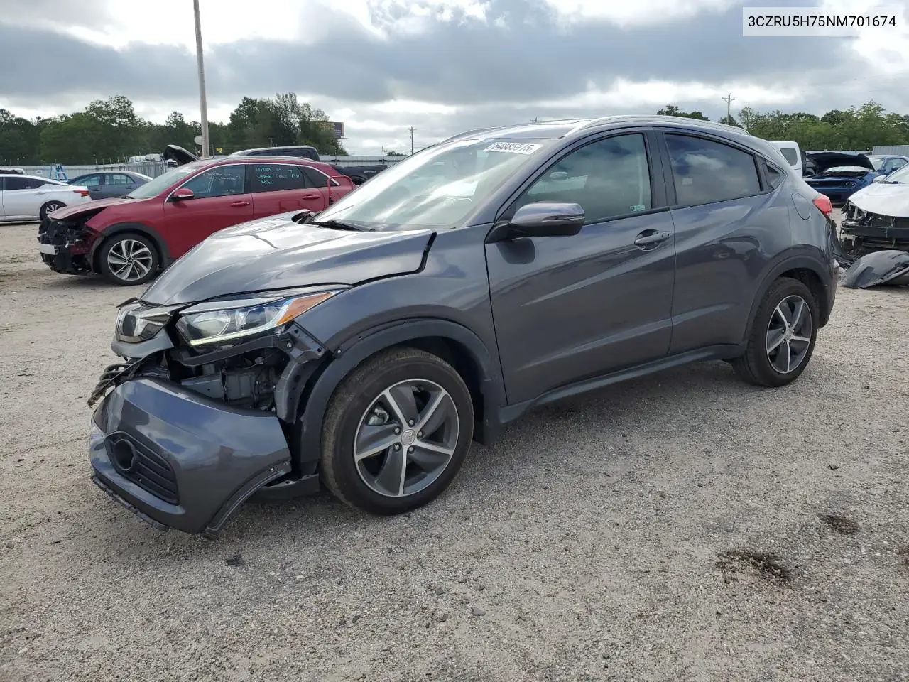2022 Honda Hr-V Exl VIN: 3CZRU5H75NM701674 Lot: 64885915
