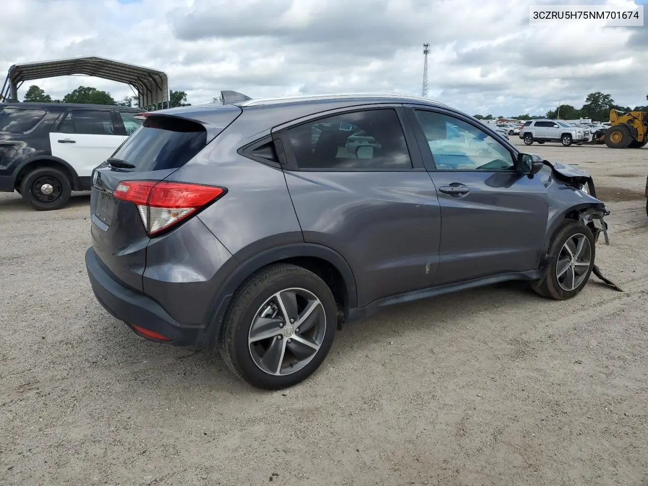 2022 Honda Hr-V Exl VIN: 3CZRU5H75NM701674 Lot: 64885915