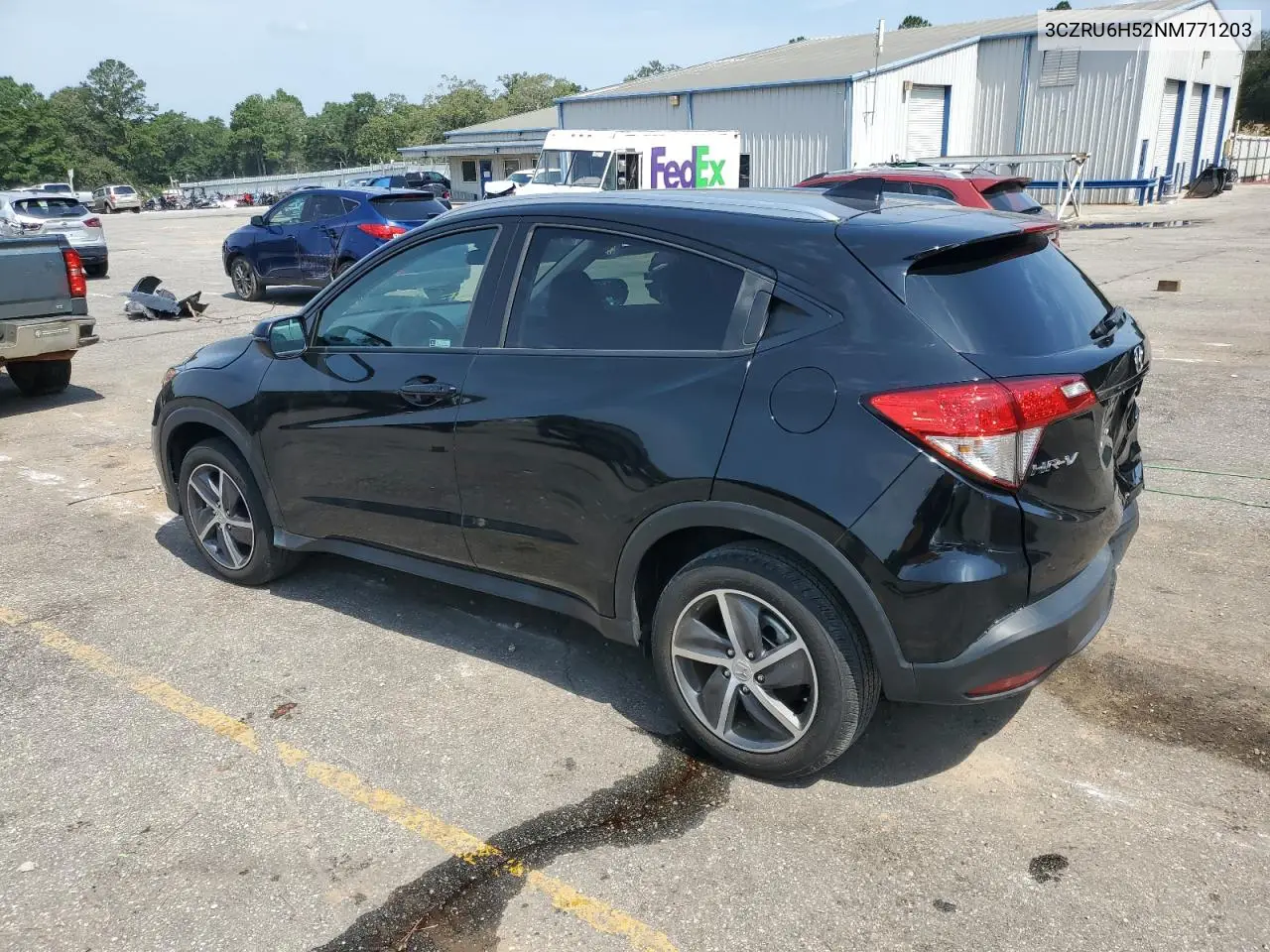 2022 Honda Hr-V Ex VIN: 3CZRU6H52NM771203 Lot: 65150945