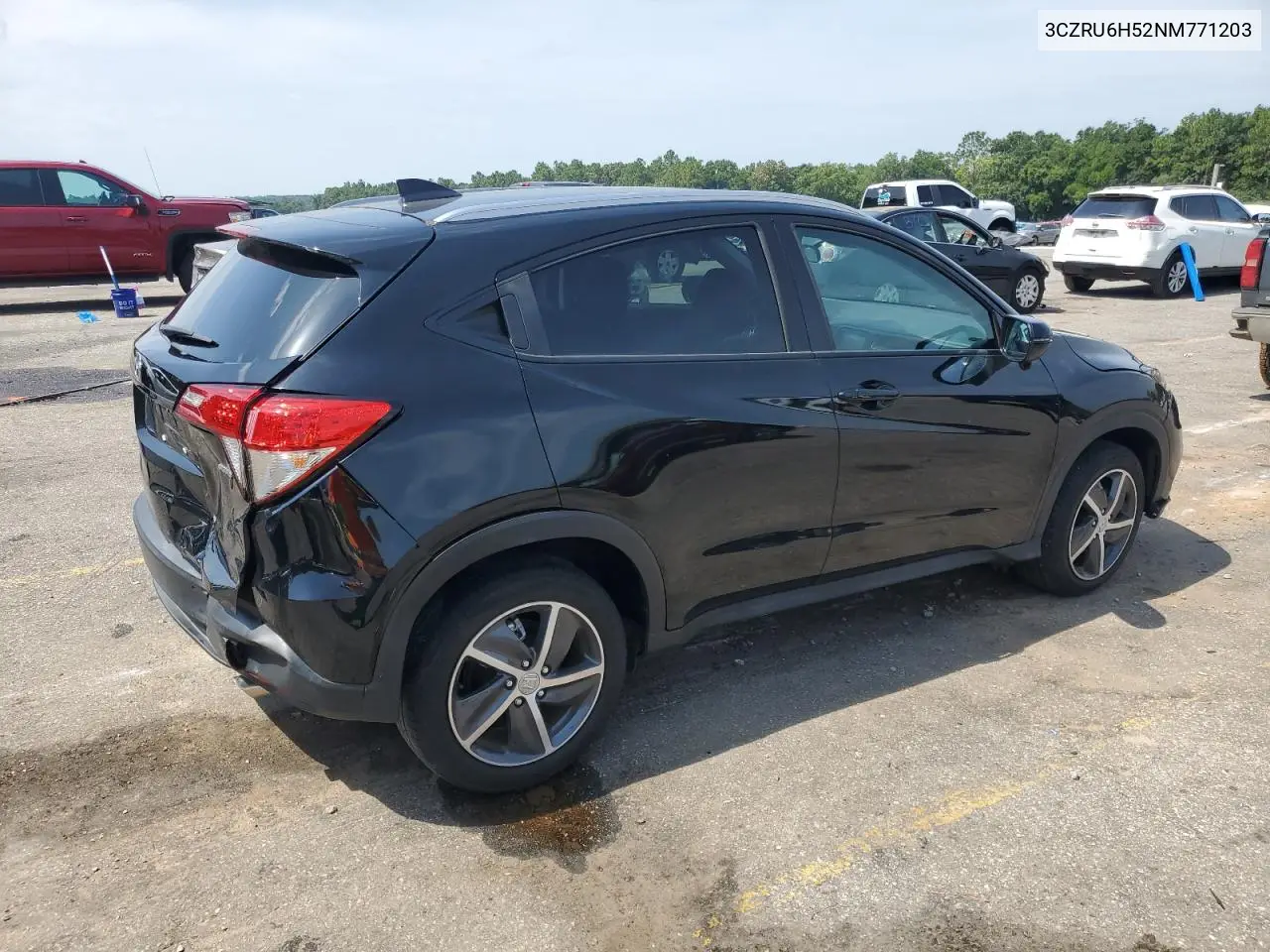 2022 Honda Hr-V Ex VIN: 3CZRU6H52NM771203 Lot: 65150945