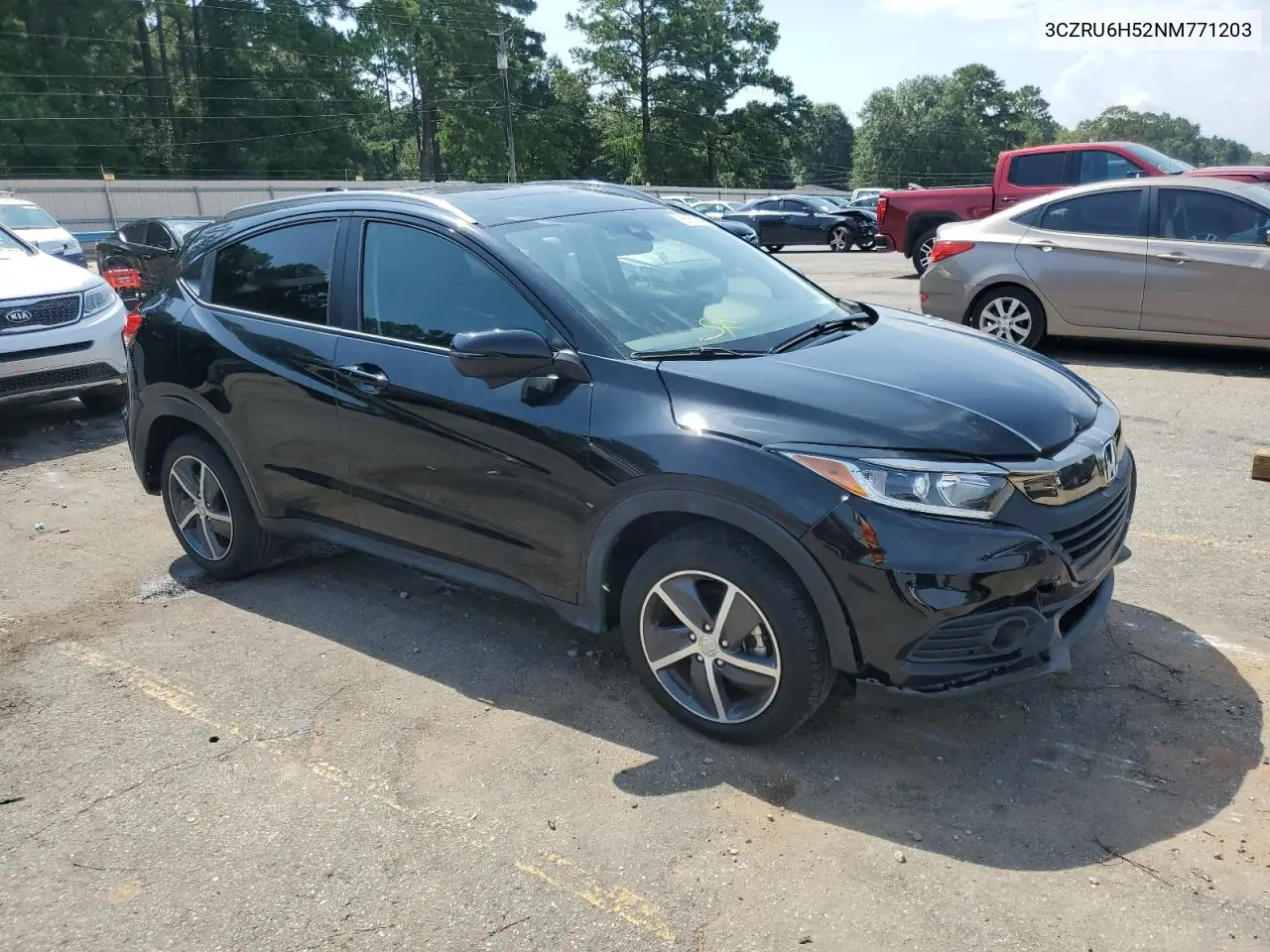 2022 Honda Hr-V Ex VIN: 3CZRU6H52NM771203 Lot: 65150945