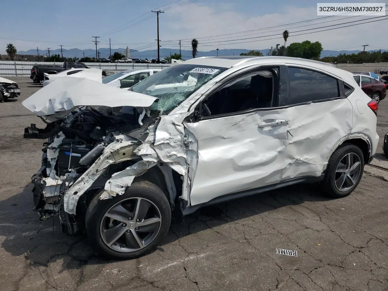 2022 Honda Hr-V Ex VIN: 3CZRU6H52NM730327 Lot: 65387125
