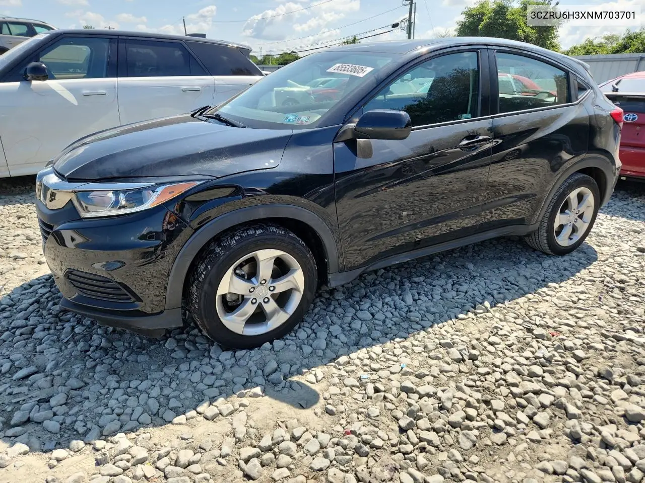 2022 Honda Hr-V Lx VIN: 3CZRU6H3XNM703701 Lot: 65533605