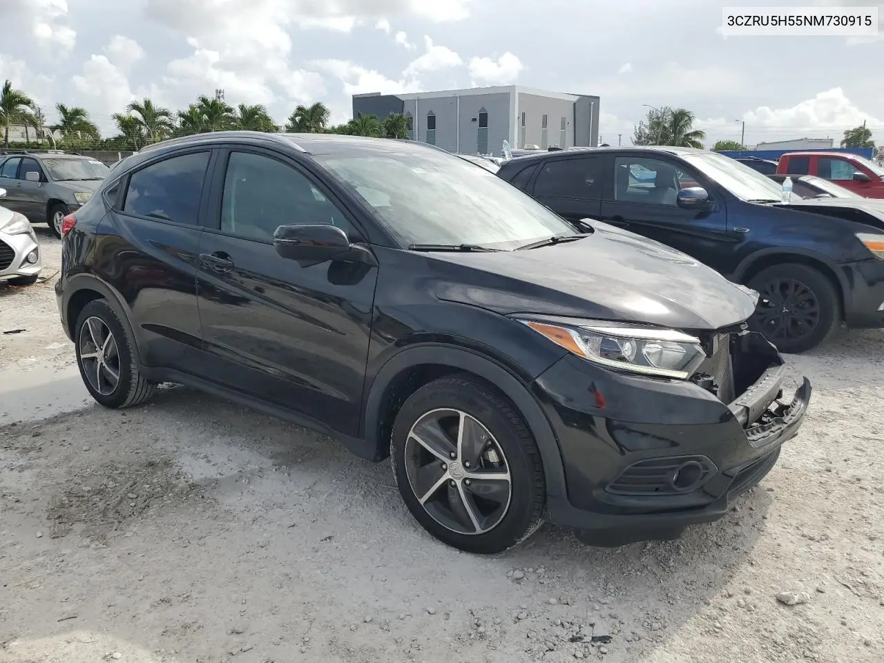 2022 Honda Hr-V Ex VIN: 3CZRU5H55NM730915 Lot: 65573355