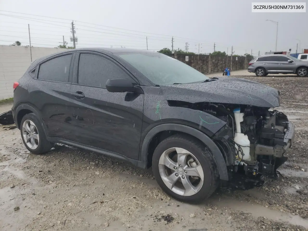 2022 Honda Hr-V Lx VIN: 3CZRU5H30NM731369 Lot: 65718915