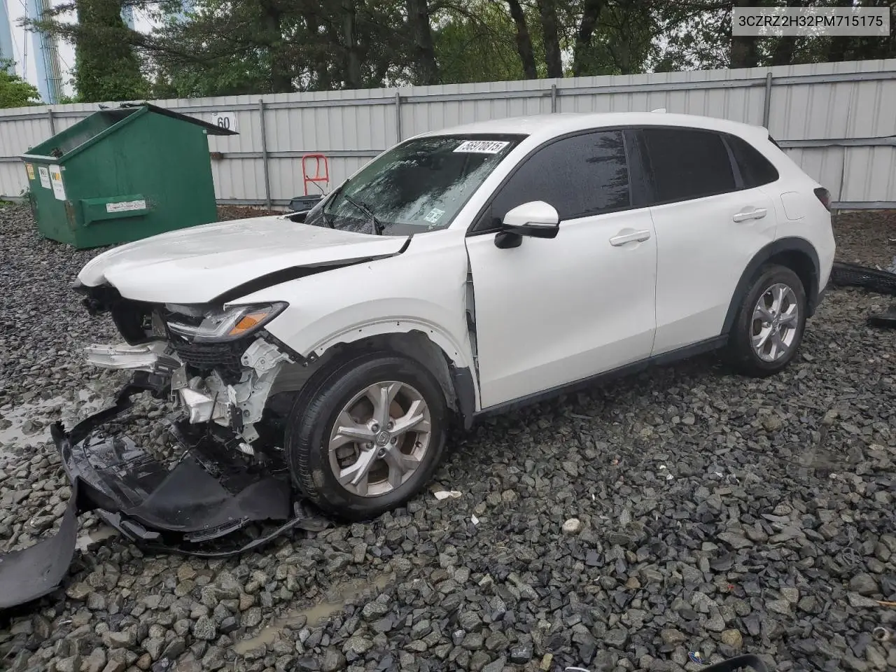 2023 Honda Hr-V Lx VIN: 3CZRZ2H32PM715175 Lot: 56970815