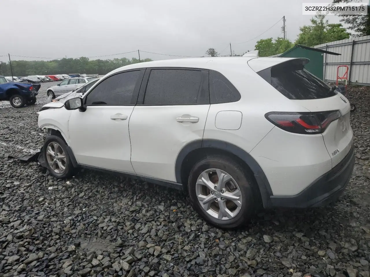 2023 Honda Hr-V Lx VIN: 3CZRZ2H32PM715175 Lot: 56970815