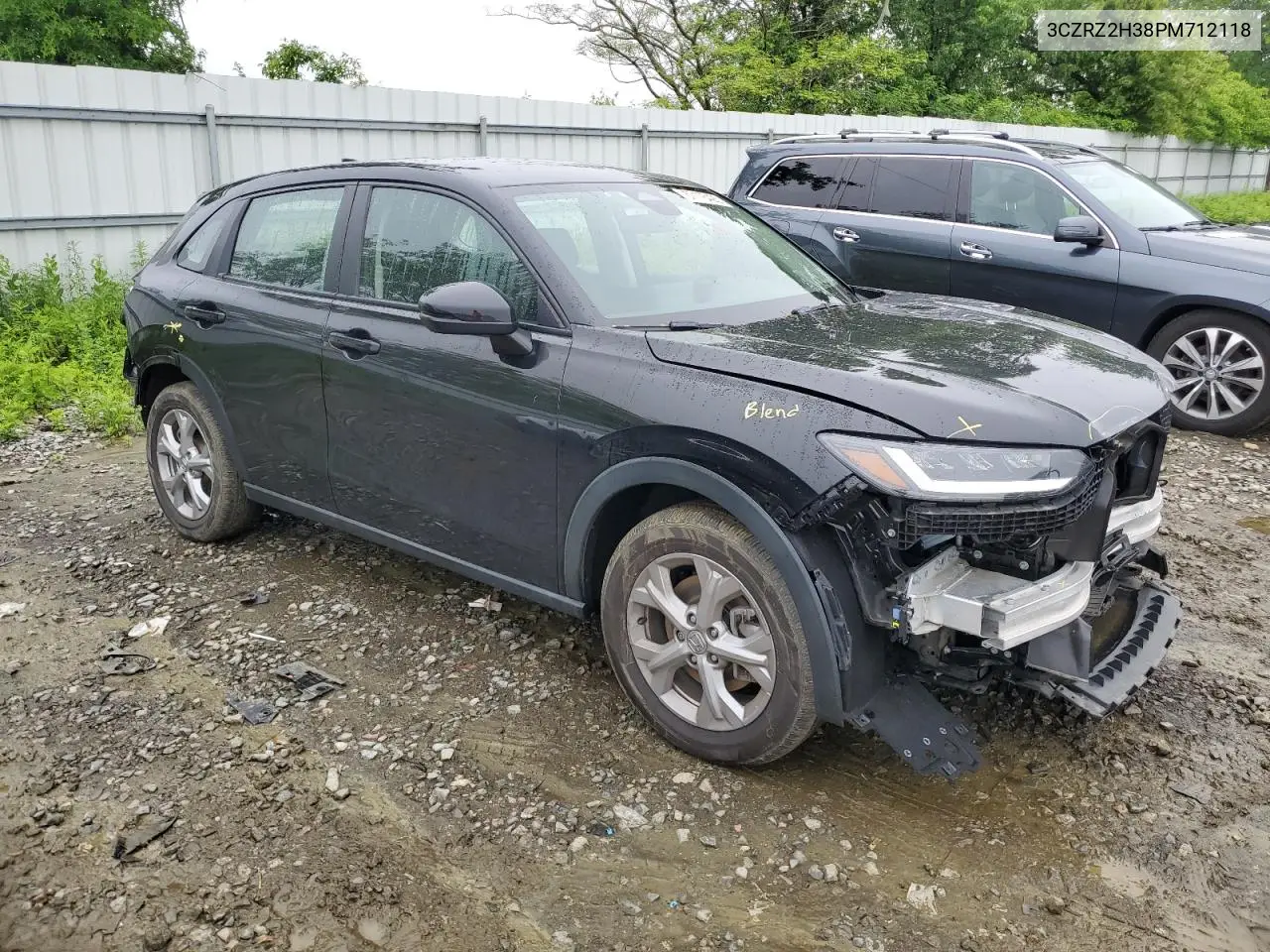 2023 Honda Hr-V Lx VIN: 3CZRZ2H38PM712118 Lot: 57176425