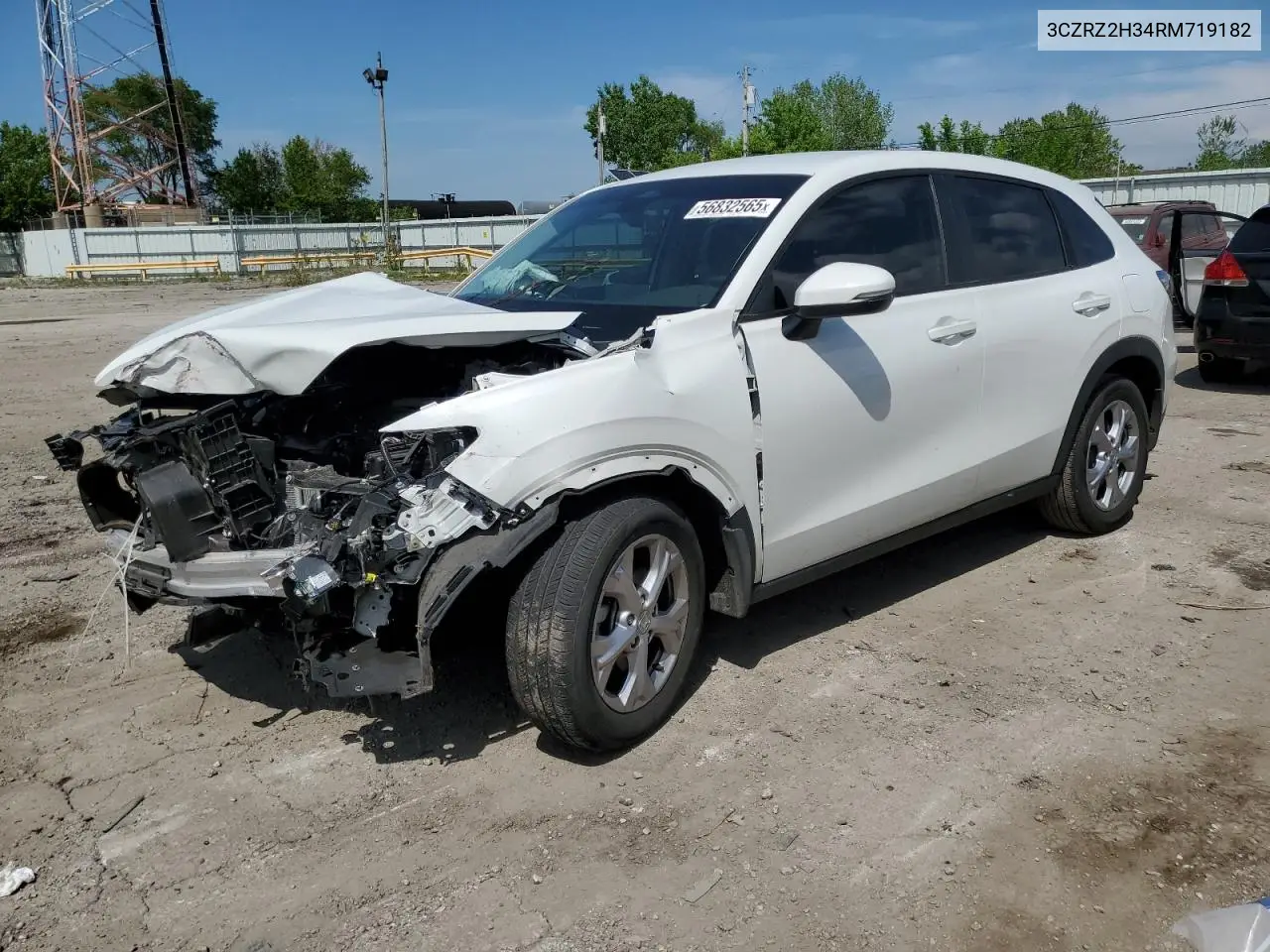 2024 Honda Hr-V Lx VIN: 3CZRZ2H34RM719182 Lot: 56832565