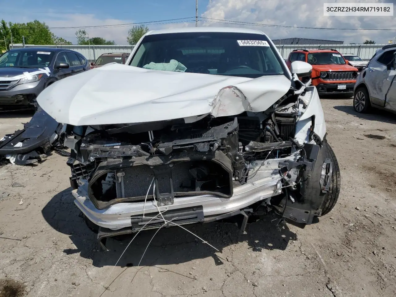 2024 Honda Hr-V Lx VIN: 3CZRZ2H34RM719182 Lot: 56832565