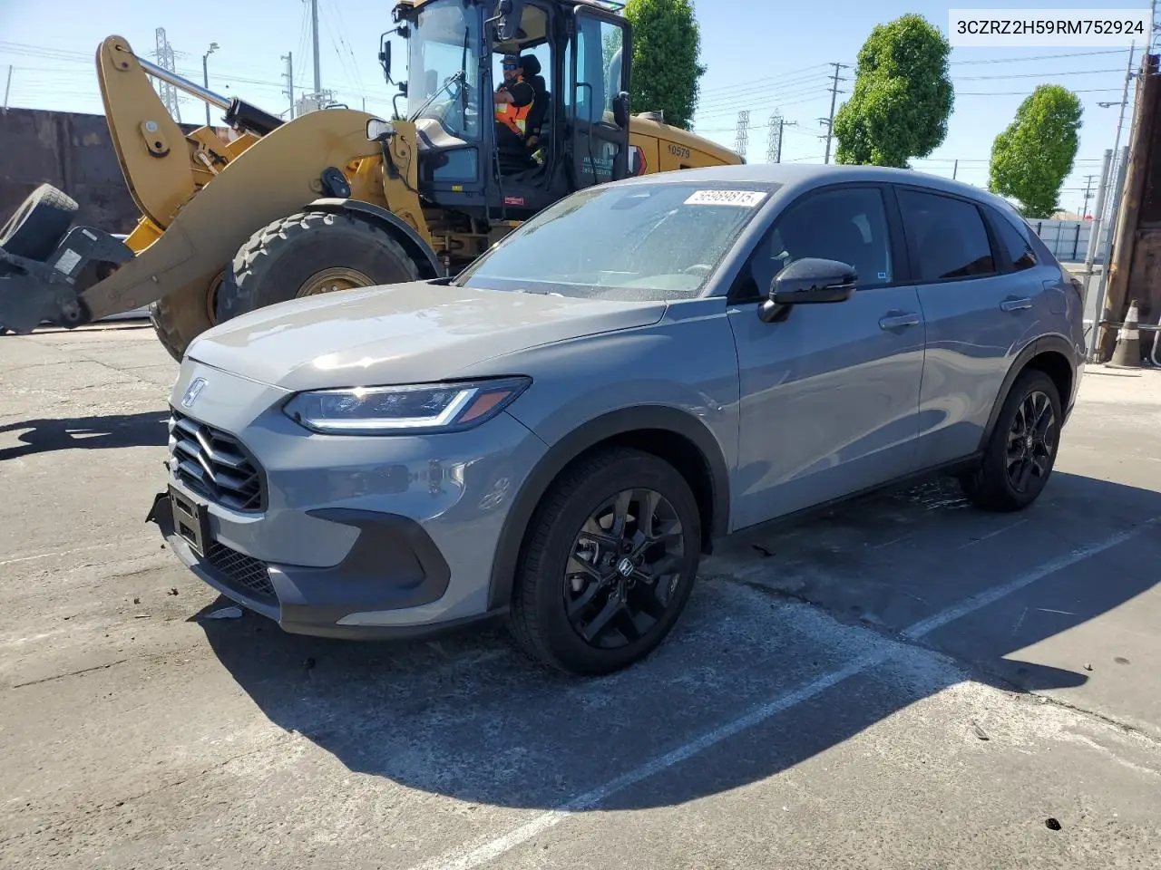 2024 Honda Hr-V Sport VIN: 3CZRZ2H59RM752924 Lot: 56989815