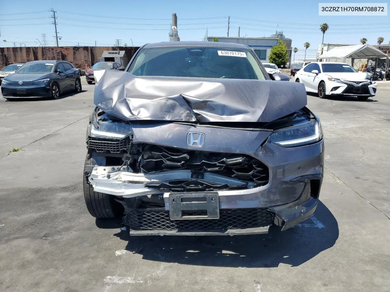 2024 Honda Hr-V Exl VIN: 3CZRZ1H70RM708872 Lot: 63070175