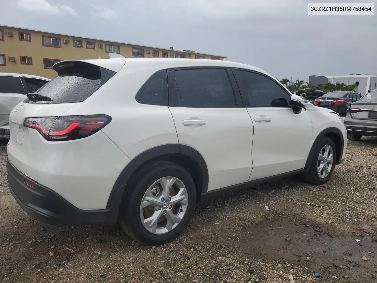 2024 Honda Hr-V Lx VIN: 3CZRZ1H35RM758454 Lot: 65771395