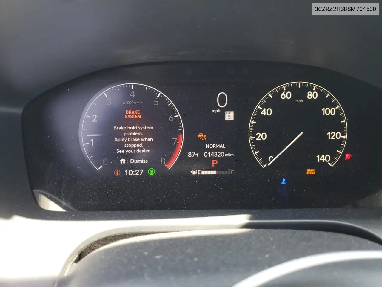 2025 Honda Hr-V Lx VIN: 3CZRZ2H38SM704500 Lot: 59536495