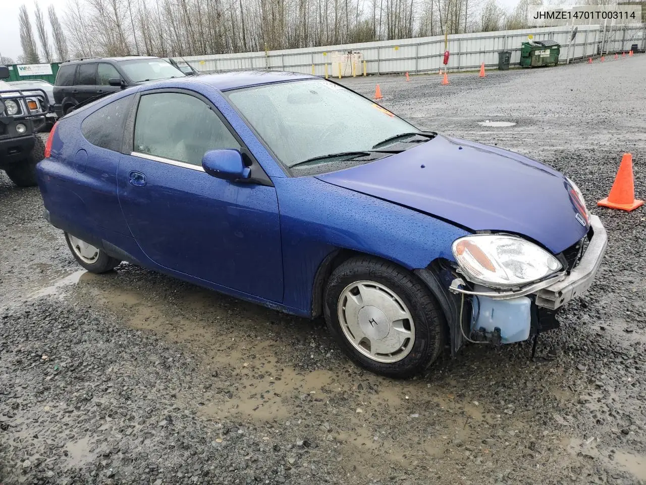 2001 Honda Insight VIN: JHMZE14701T003114 Lot: 51549595