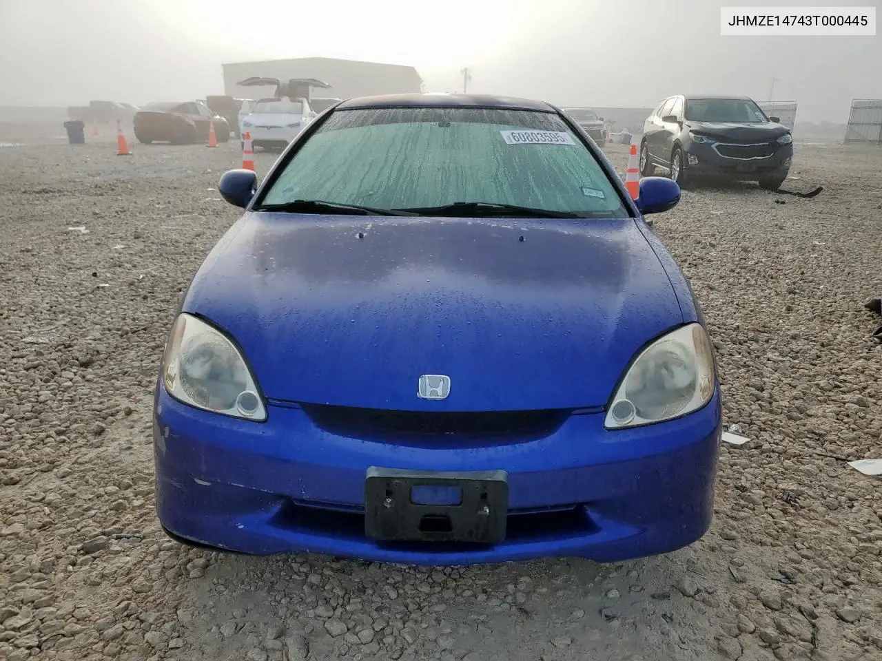 2003 Honda Insight VIN: JHMZE14743T000445 Lot: 60803595