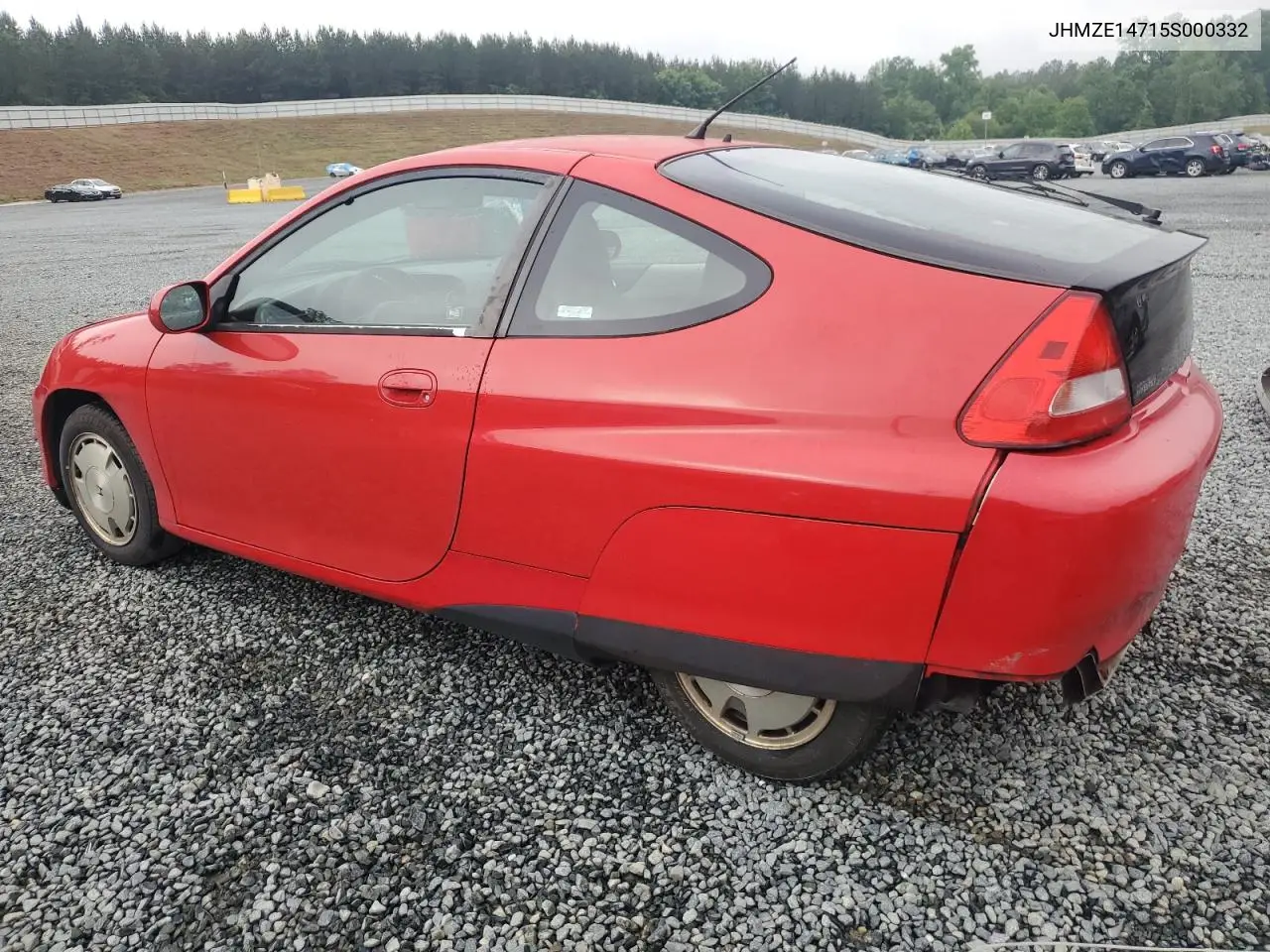 2005 Honda Insight VIN: JHMZE14715S000332 Lot: 56385575