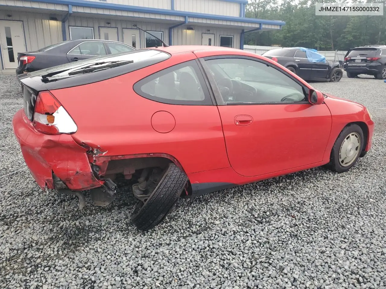 2005 Honda Insight VIN: JHMZE14715S000332 Lot: 56385575