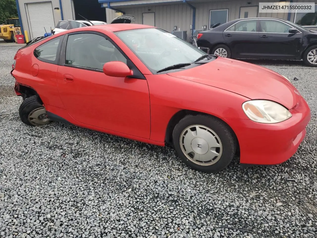 2005 Honda Insight VIN: JHMZE14715S000332 Lot: 56385575
