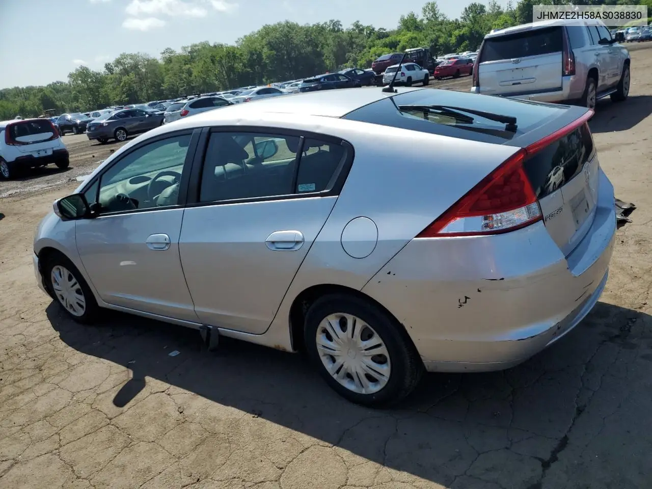 2010 Honda Insight Lx VIN: JHMZE2H58AS038830 Lot: 61157475