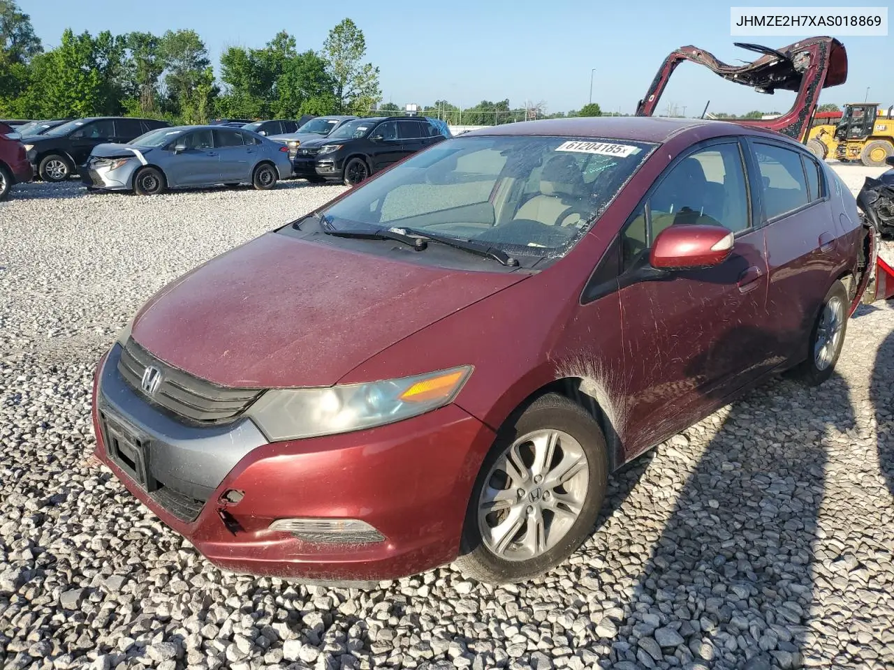 2010 Honda Insight Ex VIN: JHMZE2H7XAS018869 Lot: 61204185