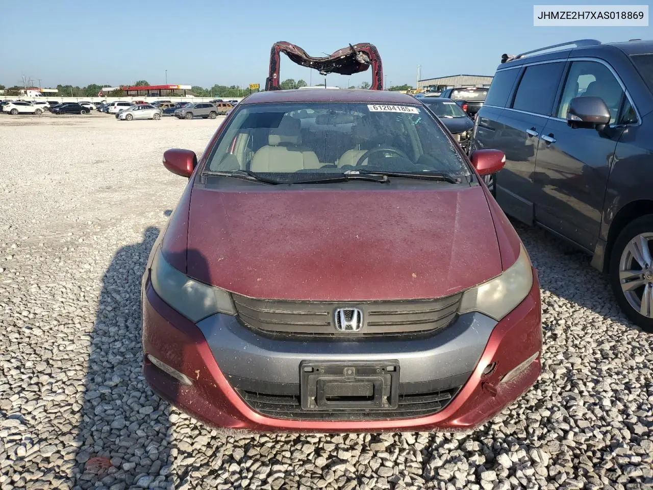 2010 Honda Insight Ex VIN: JHMZE2H7XAS018869 Lot: 61204185