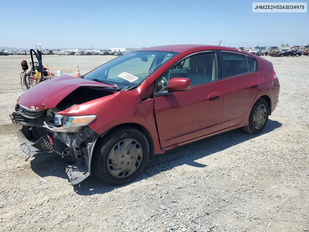 2010 Honda Insight Lx VIN: JHMZE2H53AS034975 Lot: 61265885