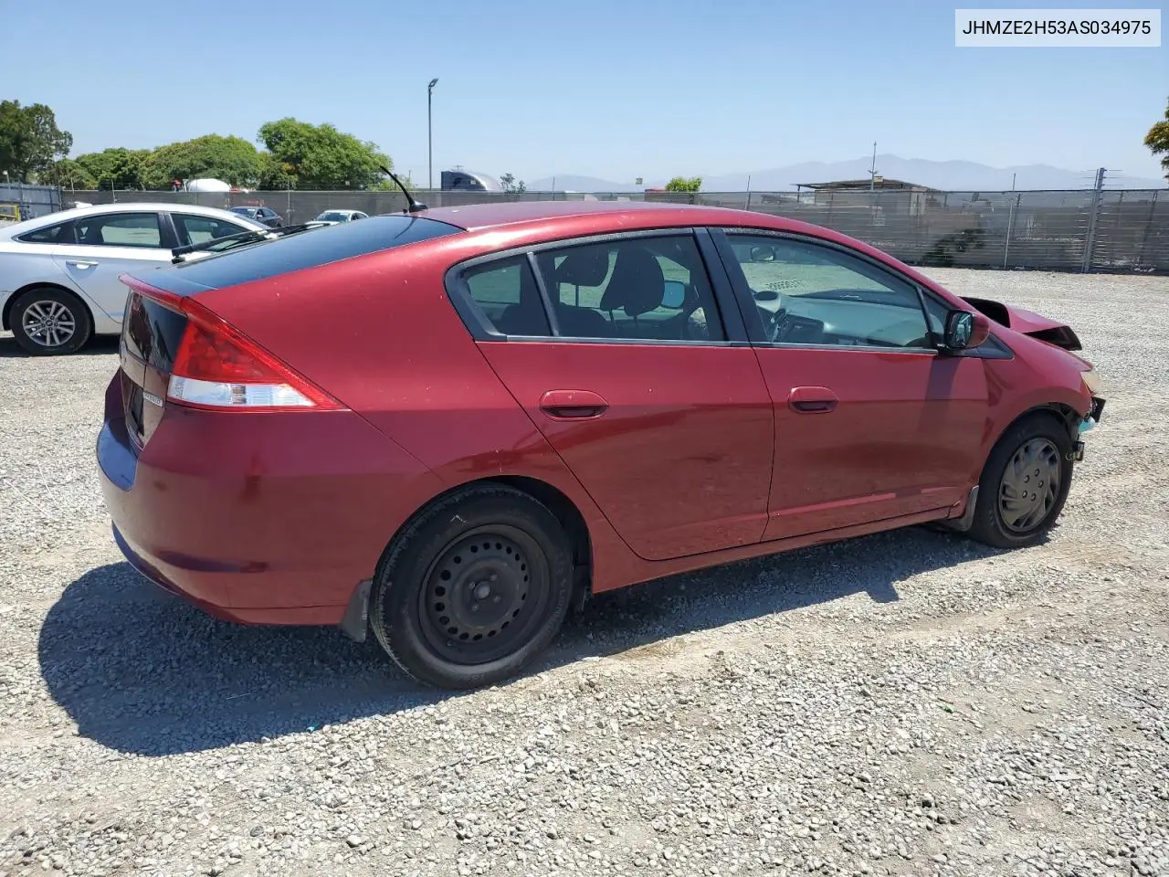 2010 Honda Insight Lx VIN: JHMZE2H53AS034975 Lot: 61265885