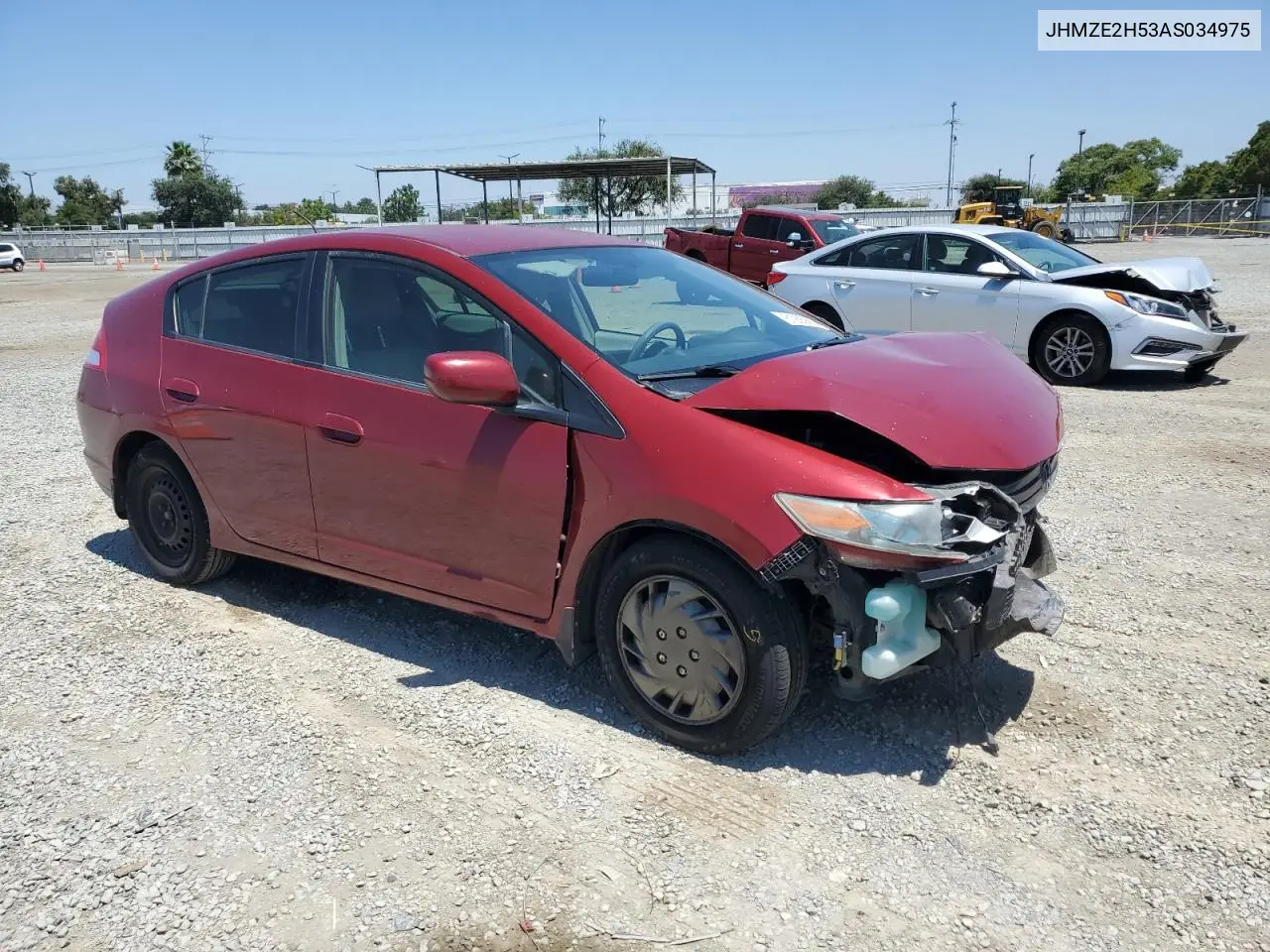 2010 Honda Insight Lx VIN: JHMZE2H53AS034975 Lot: 61265885