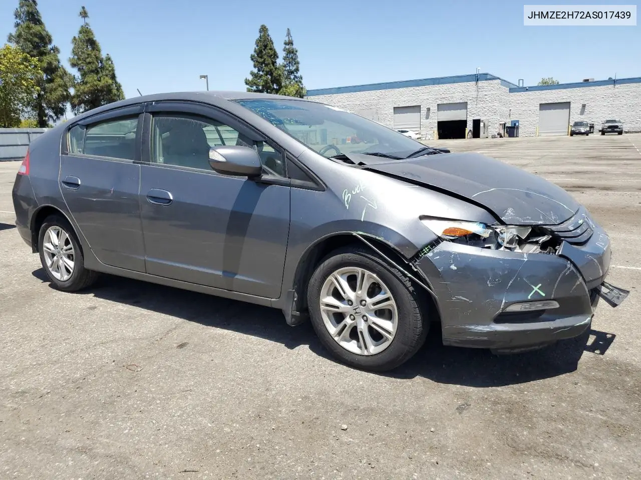 2010 Honda Insight Ex VIN: JHMZE2H72AS017439 Lot: 61777295