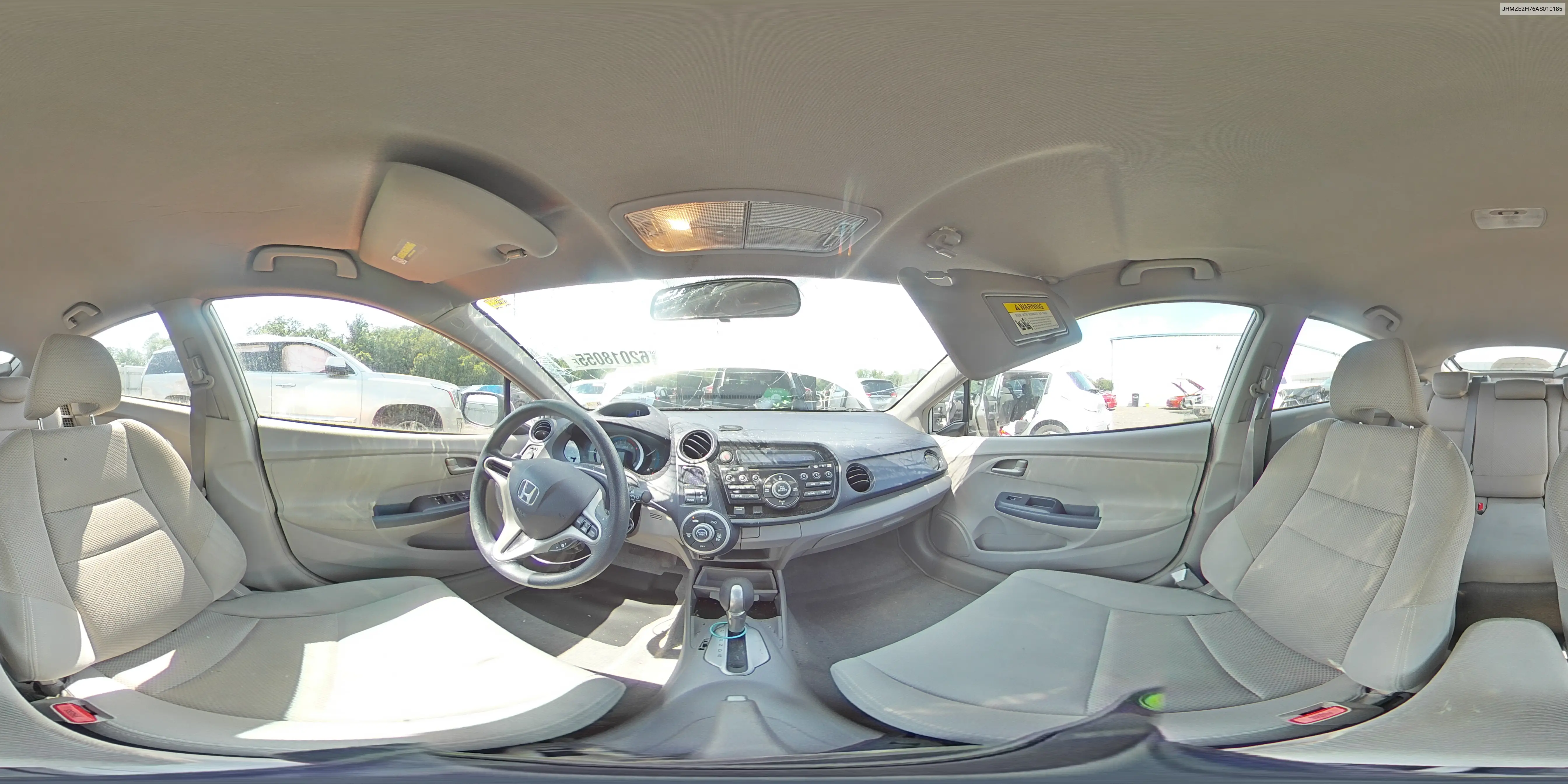2010 Honda Insight Ex VIN: JHMZE2H76AS010185 Lot: 62018055