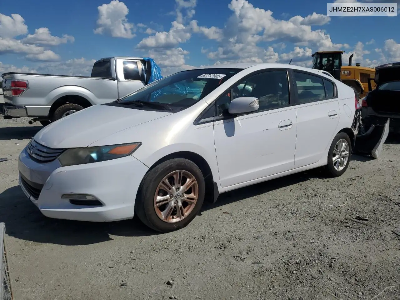 2010 Honda Insight Ex VIN: JHMZE2H7XAS006012 Lot: 62712985