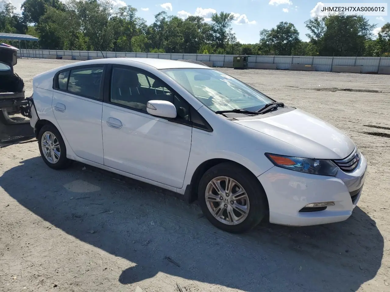 2010 Honda Insight Ex VIN: JHMZE2H7XAS006012 Lot: 62712985