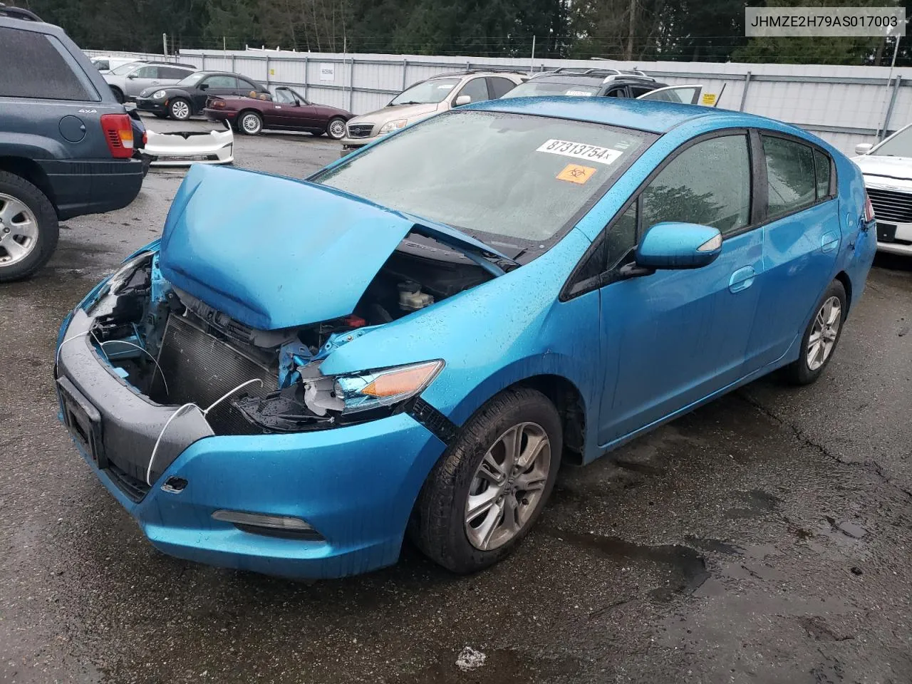 2010 Honda Insight Ex VIN: JHMZE2H79AS017003 Lot: 87313754
