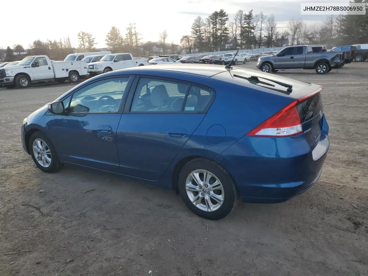 2011 Honda Insight Ex VIN: JHMZE2H78BS006950 Lot: 45938965