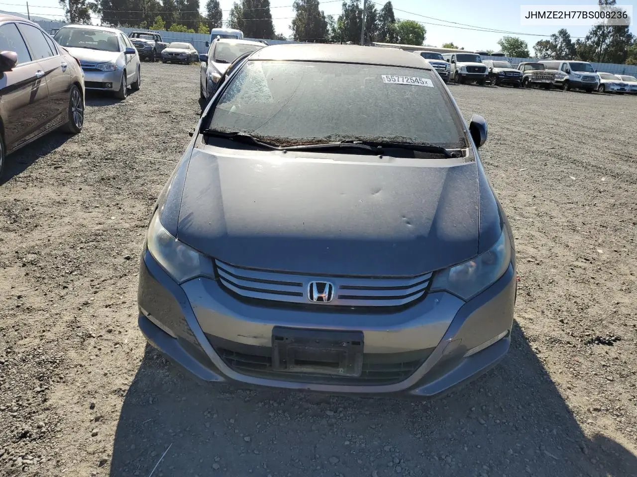 2011 Honda Insight Ex VIN: JHMZE2H77BS008236 Lot: 55772545