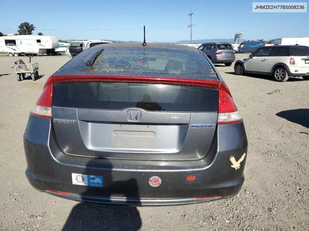 2011 Honda Insight Ex VIN: JHMZE2H77BS008236 Lot: 55772545