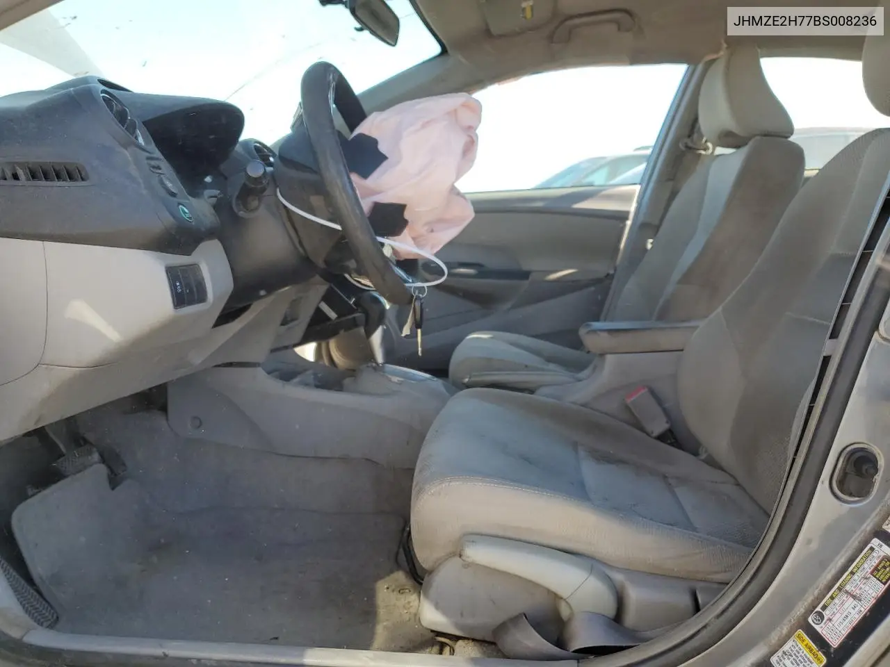 2011 Honda Insight Ex VIN: JHMZE2H77BS008236 Lot: 55772545