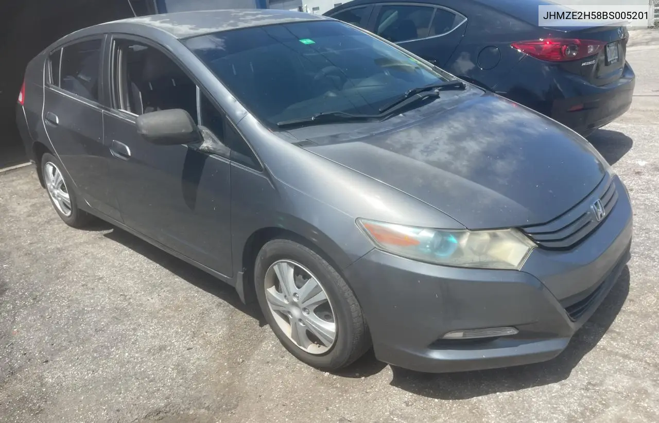 2011 Honda Insight Lx VIN: JHMZE2H58BS005201 Lot: 57312335