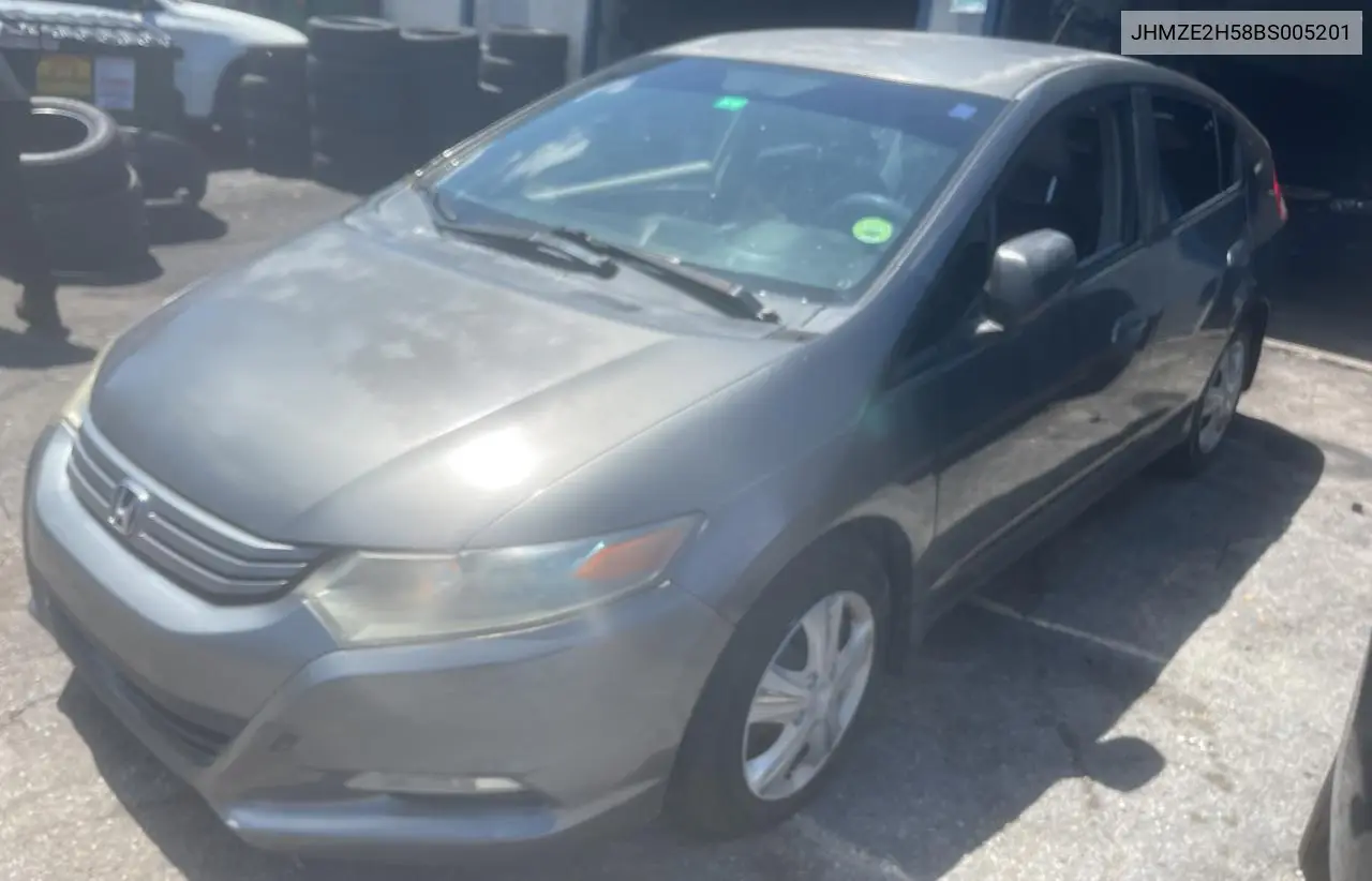 2011 Honda Insight Lx VIN: JHMZE2H58BS005201 Lot: 57312335