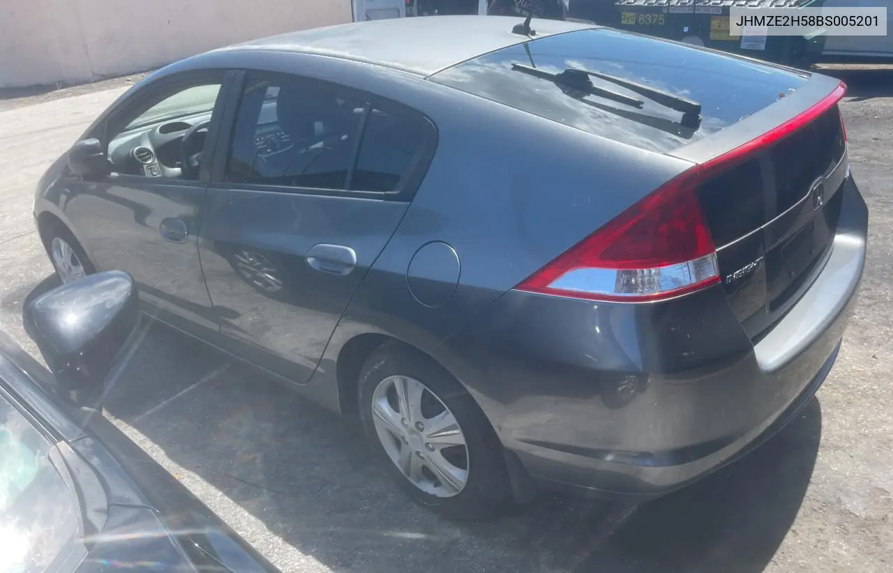 2011 Honda Insight Lx VIN: JHMZE2H58BS005201 Lot: 57312335