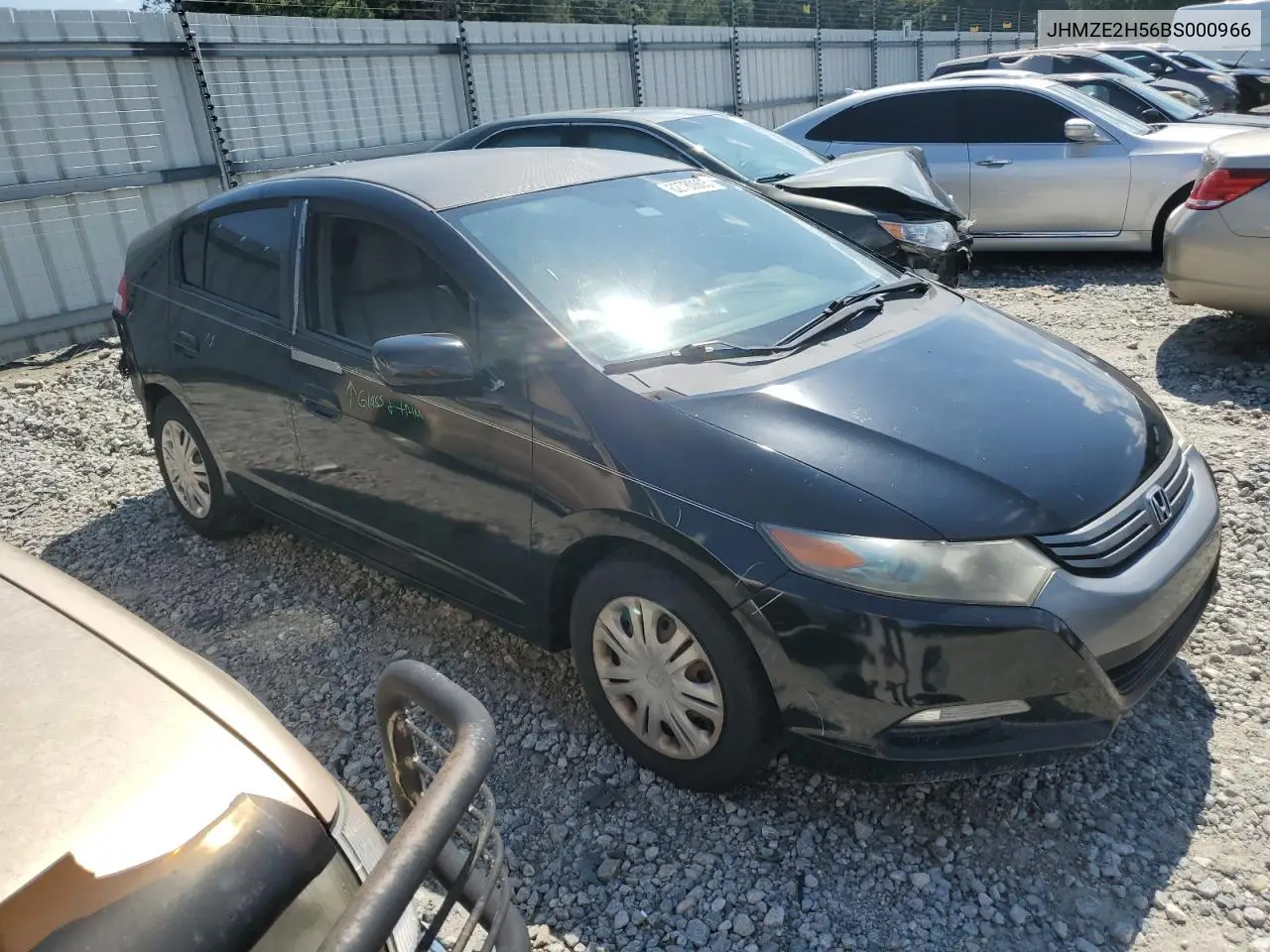 2011 Honda Insight Lx VIN: JHMZE2H56BS000966 Lot: 62780905