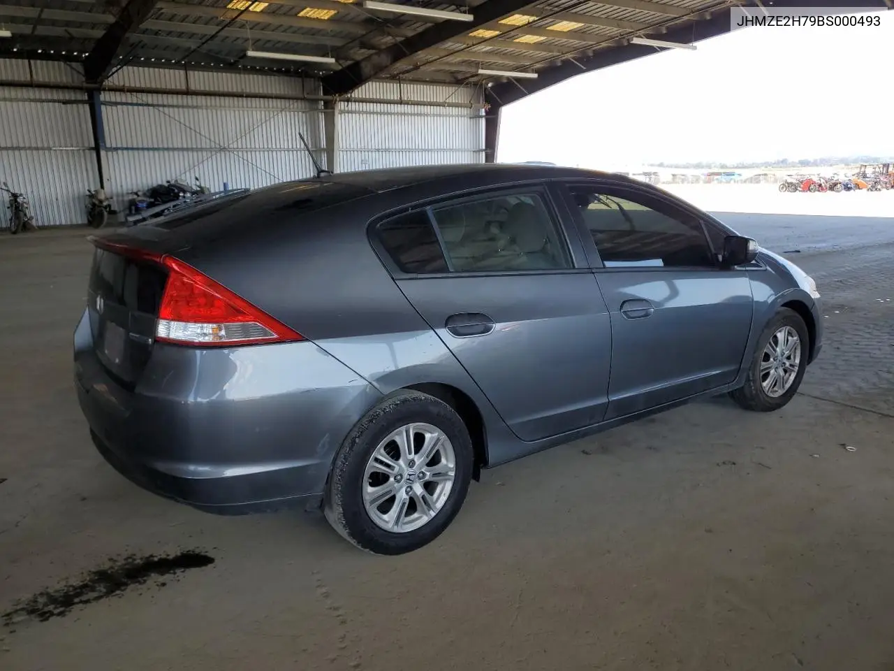 2011 Honda Insight Ex VIN: JHMZE2H79BS000493 Lot: 63118495