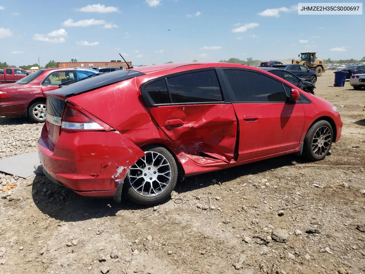 2012 Honda Insight VIN: JHMZE2H35CS000697 Lot: 62175455