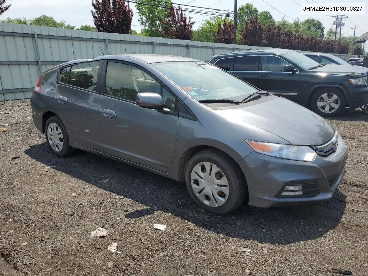 2013 Honda Insight VIN: JHMZE2H31DS000827 Lot: 60745645
